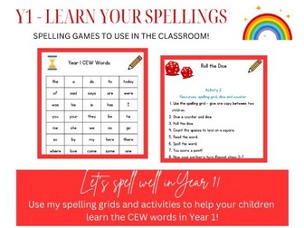 Year 1 CEW Spelling Grid & Activities