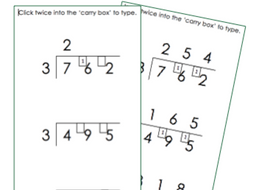 Long Division Worksheets