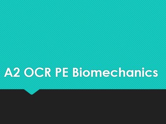 A2 OCR PE-  Projectile Motion