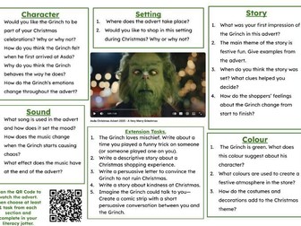 2025 Christmas Advert Digital Literacy Task Mats