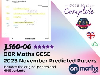 2023 November OCR Paper 6 Higher Maths GCSE Predicted Paper