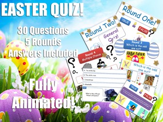 Form Tutor - Easter Quiz Bundle! [Form Time Activities!] P4C & Philosophy - Debates - Activities - Discussions - SMSC! [Philosophy Boxes Edition!]