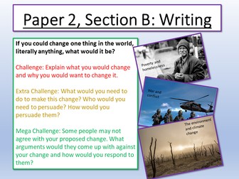AQA Paper 2: Section B Speech Writing