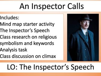 An Inspector Calls The Inspector's Speech