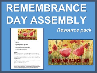 Remembrance Day assembly pack