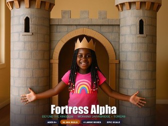 Cardboard Castle Blueprint — Kids Imaginative Play STEM Build