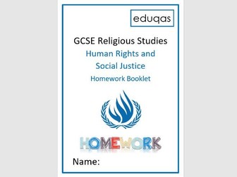 WJEC Eduqas Homework Booklet on Human Rights and Social Justice