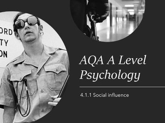AQA A Level Psychology Social Influence - Conformity to social roles Zimbardo
