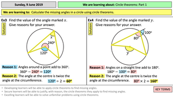 Circle Theorems - Part 1 (of 4) | Teaching Resources