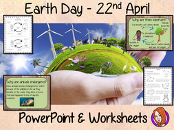Earth Day - PowerPoint and Worksheets STEAM Lesson