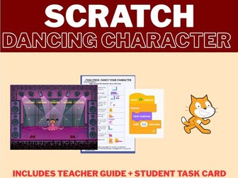 No-Prep Scratch Coding Activity: Create a Dancing Character