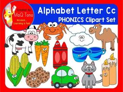 Alphabet Letter Cc Phonics Clipart Set | Teaching Resources