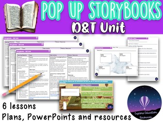 POP UP BOOKS Design & Technology Unit - 6 Lessons