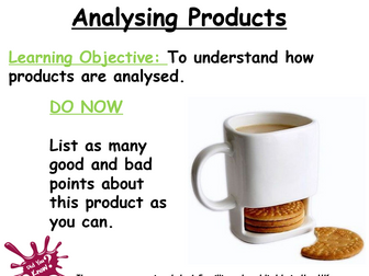 Product Analysis Lesson