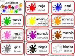 Spanish Colours Bingo Game | Teaching Resources