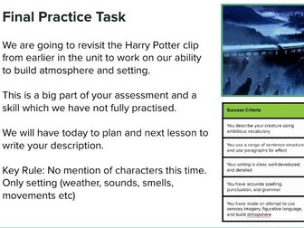 Descriptive Writing: Lesson 11 [Formative Assessment]