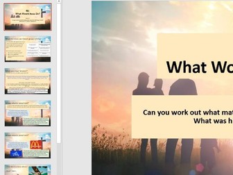 KS2 RE- What would Jesus do?