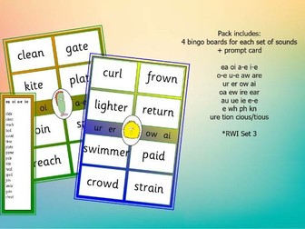 Phonics bingo games Set 3