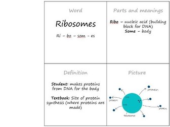 Biology GCSE Parts-Cards