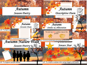 Writing - Autumn Season Poetry Bundle - (KS1/Lower KS2)
