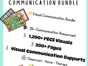 Visual Communication Supports Bundle | 1000+ PECS, 300+ Pages