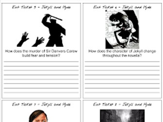 'Jekyll and Hyde' Exit Tickets