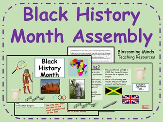 Black History Month Assembly - October