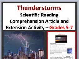 Thunderstorms – Science Reading Article - Grades 5-7