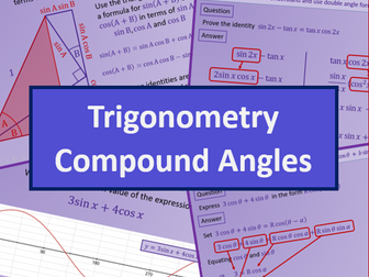 Trigonometry Addition rule, Double angles, Harmonic form and Small angles - A level A2 Mathematics