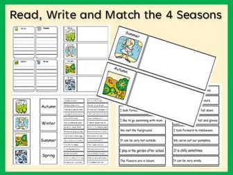Read, Write and Match the 4 Seasons