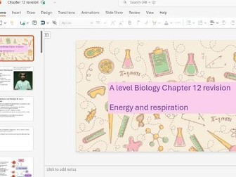 A level Biology Energy and respiration revision