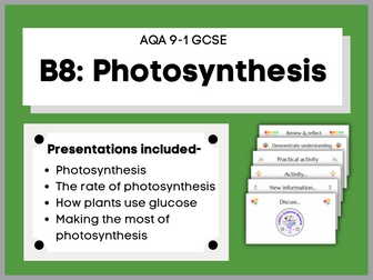 B8 Photosynthesis