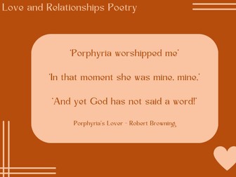 Love and Relationships Poetry Quotation Postcards