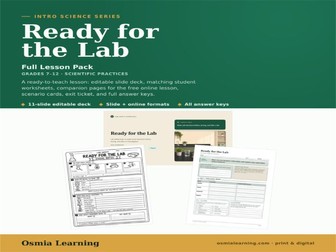 Ready for the Lab: Safety Full Lesson Pack