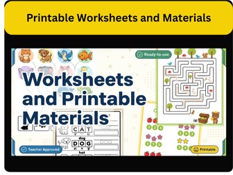 Printable Worksheets and Materials.