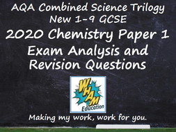 Aqa Combined Science Trilogy Chemistry Paper 1 Revision And 2020 Exam Support Teaching Resources Aqa Combined Science Trilogy Chemistry Paper 1 Revision And 2020 Exam Support Teaching Resources