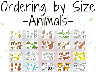 Ordering by Size (Animals)