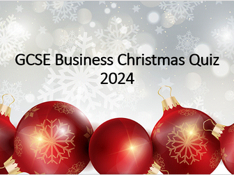 GCSE Business Christmas Quiz 2024