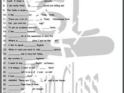 Nouns and Articles 1 Page BW Worksheet