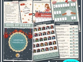 Christmas Activity Booklet for Adult and Young Learners of ESOL