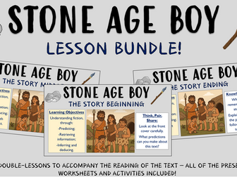 Stone Age Boy - Lesson Bundle!