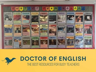 English Terminology Display Pack (Subject-Specific Vocabulary)