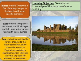OCR Castles Form and Function Revision- Story of Kenilworth