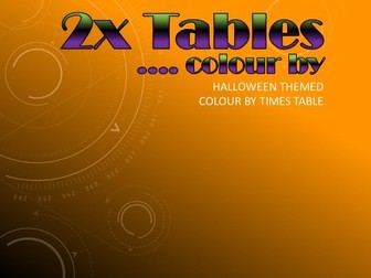 *HALLOWEEN* Colour by 2x Tables