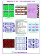 Prepositions of Time 7 Game Plus 2 Worksheet Bundle