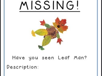 Leaf Man descriptive writing
