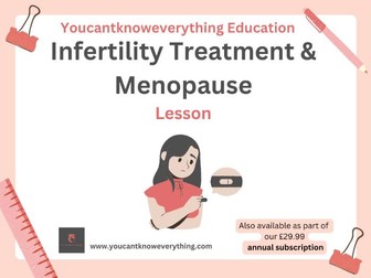 Infertility Treatment & Menopause  PSHE