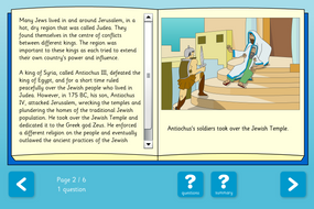 Hanukkah Interactive Comprehension Book - Reading Level B - Hanukkah KS2
