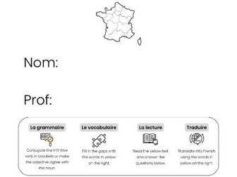 French GCSE Homework Booklet AQA