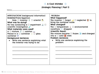 Expository Writing Grade 5 Module 1: "A Cool Mistake"